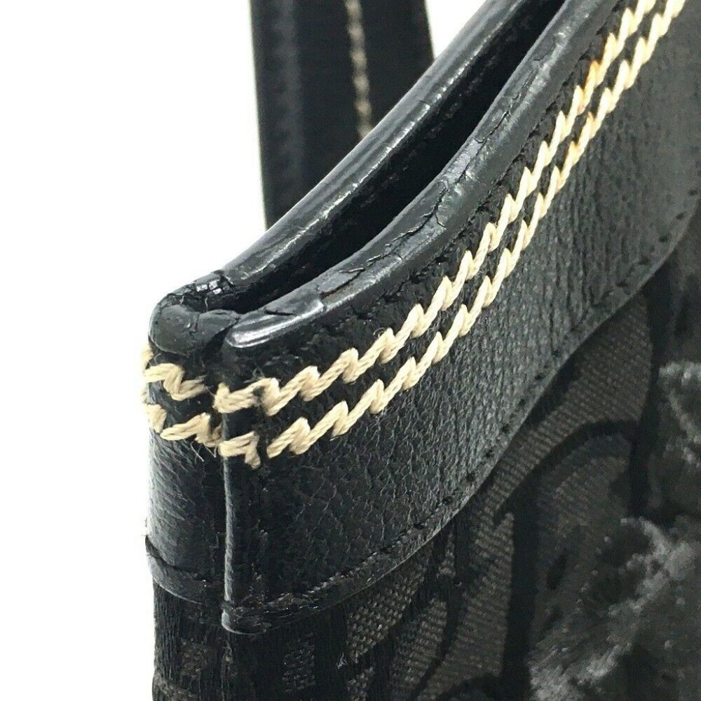 DIOR Flower Embroidery Trotter Shoulder Tote Bag L - Picture 8 of 10